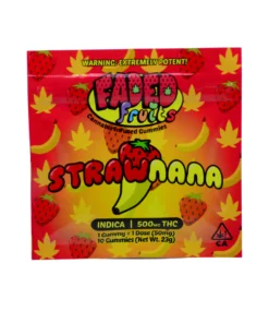 Faded Fruits THC Infused Gummies - Strawnana - 500mg